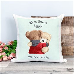 Printed Country Canvas Cushion Cover -  Tedcush210