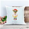 Printed Country Canvas Cushion Cover -  Tedcush211