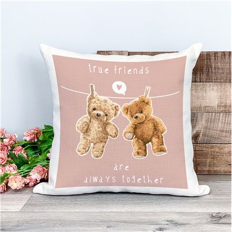 Printed Country Canvas Cushion Cover -  Tedcush212