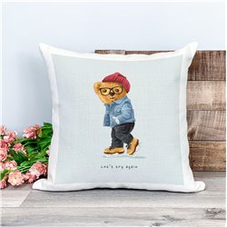 Printed Country Canvas Cushion Cover -  Tedcush213