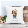 Printed Country Canvas Cushion Cover -  Tedcush214