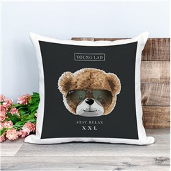 Printed Country Canvas Cushion Cover -  Tedcush216