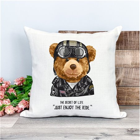 Printed Country Canvas Cushion Cover -  Tedcush217