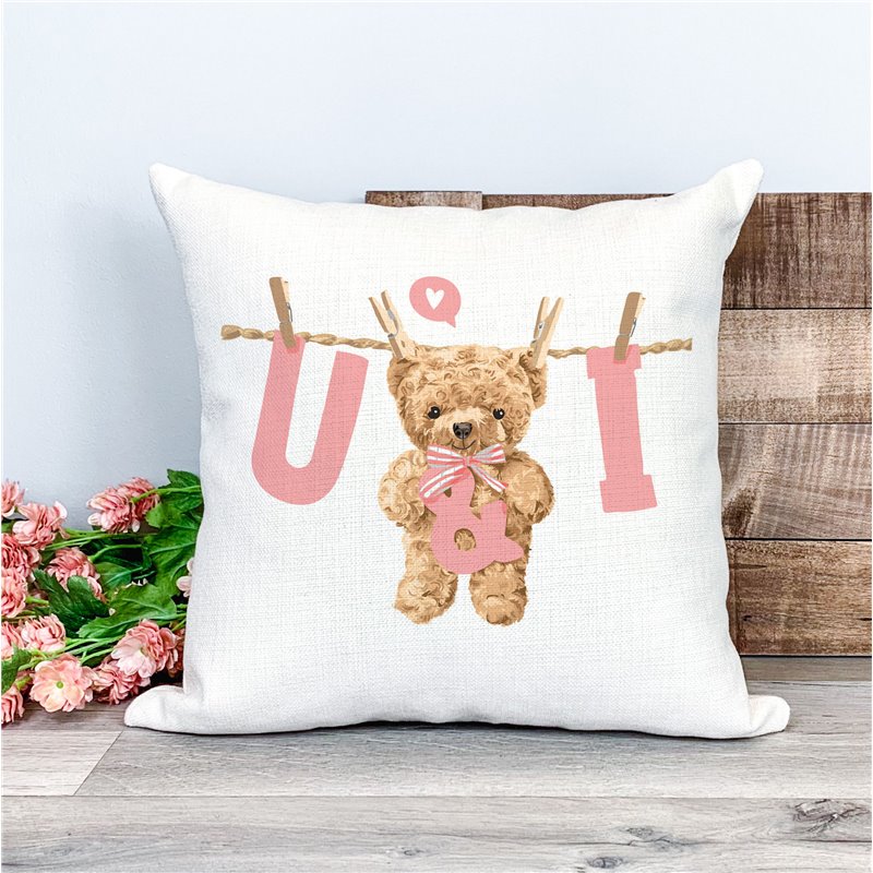 Printed Country Canvas Cushion Cover -  Tedcush222