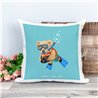 Printed Country Canvas Cushion Cover -  Tedcush223