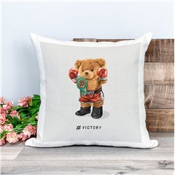 Printed Country Canvas Cushion Cover -  Tedcush224