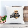 Printed Country Canvas Cushion Cover -  Tedcush225
