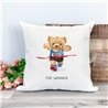Printed Country Canvas Cushion Cover -  Tedcush228