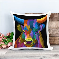 Printed Country Canvas Cushion Cover -  Mcacush 205