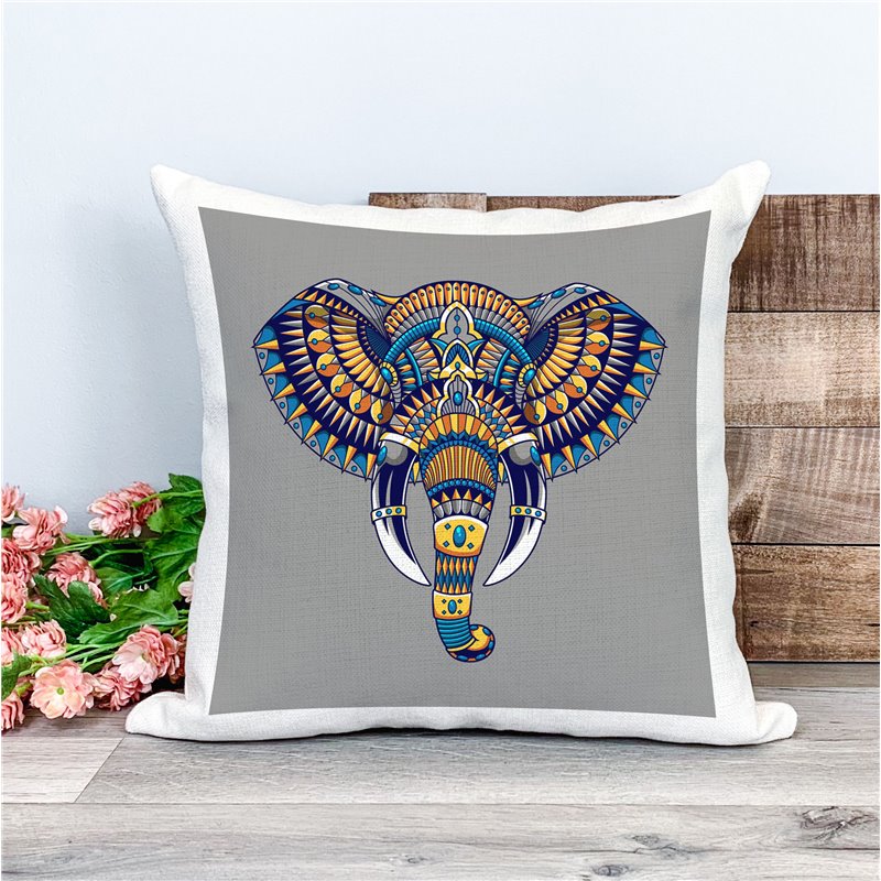 Printed Country Canvas Cushion Cover -  Mcacush 208