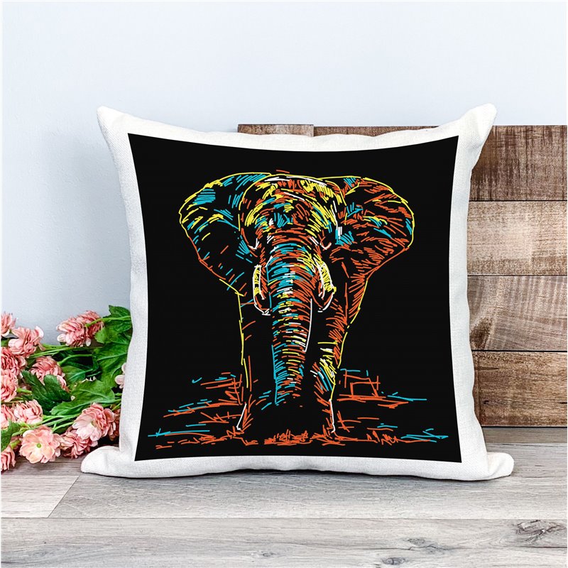 Printed Country Canvas Cushion Cover -  Mcacush 221