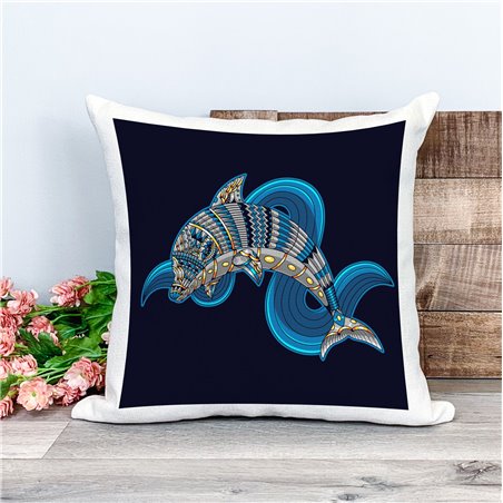 Printed Country Canvas Cushion Cover -  Mcacush 286