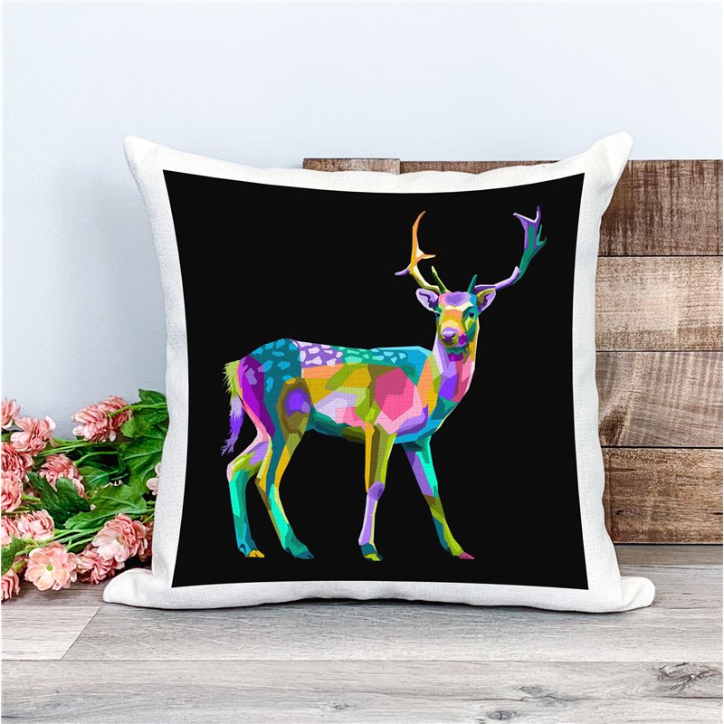 Printed Country Canvas Cushion Cover -  Mcacush 318