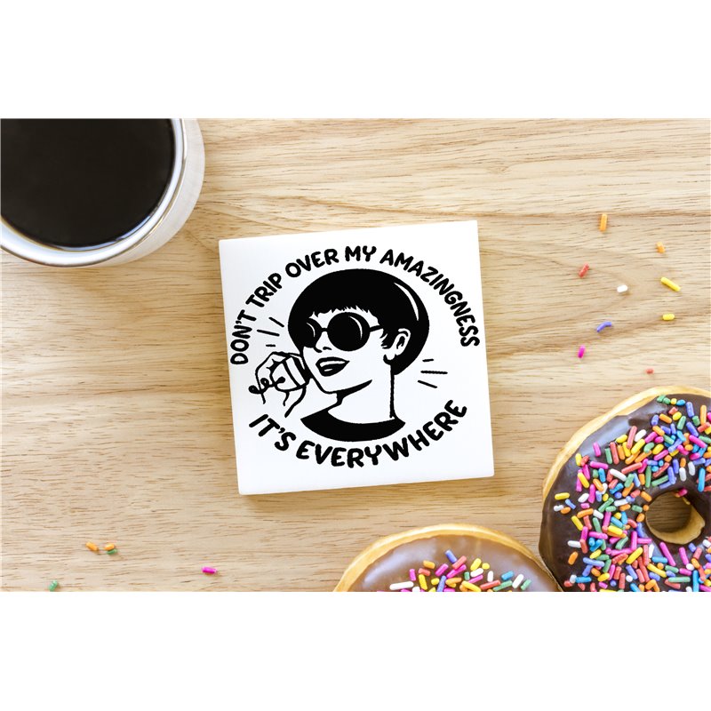 Ceramic Coaster - 10cm - Sarc48