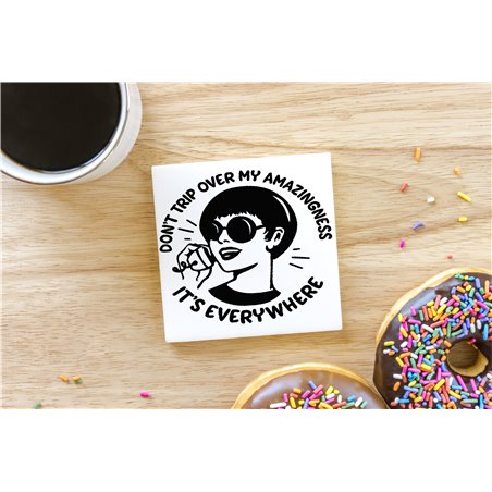 Ceramic Coaster - 10cm - Sarc48