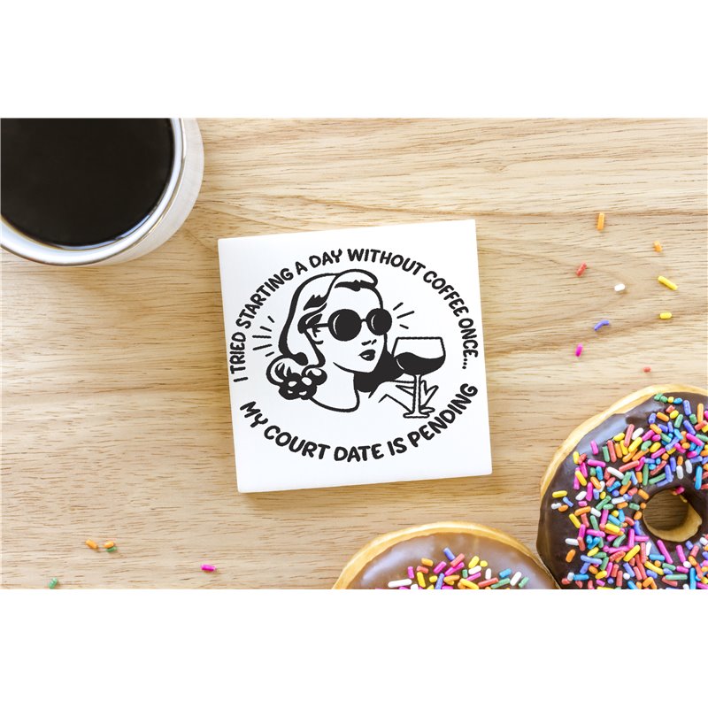 Ceramic Coaster - 10cm - Sarc49