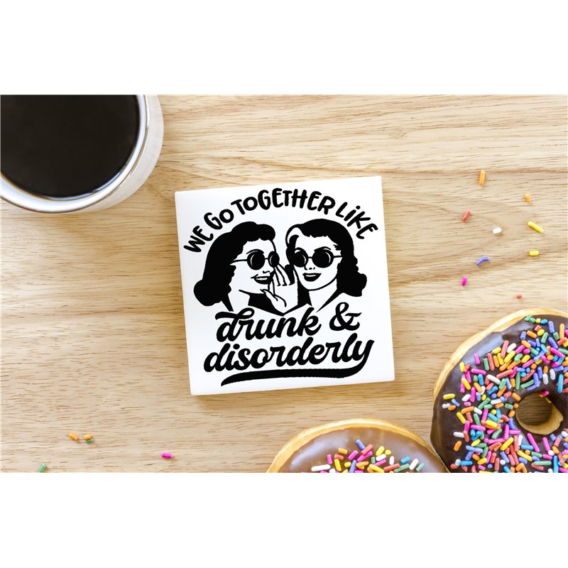 Ceramic Coaster - 10cm - Sarc50