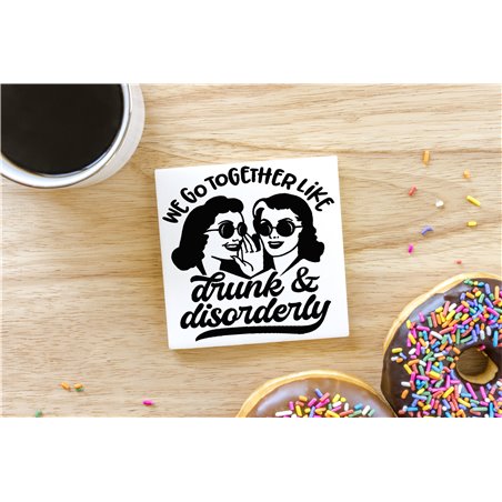 Ceramic Coaster - 10cm - Sarc50