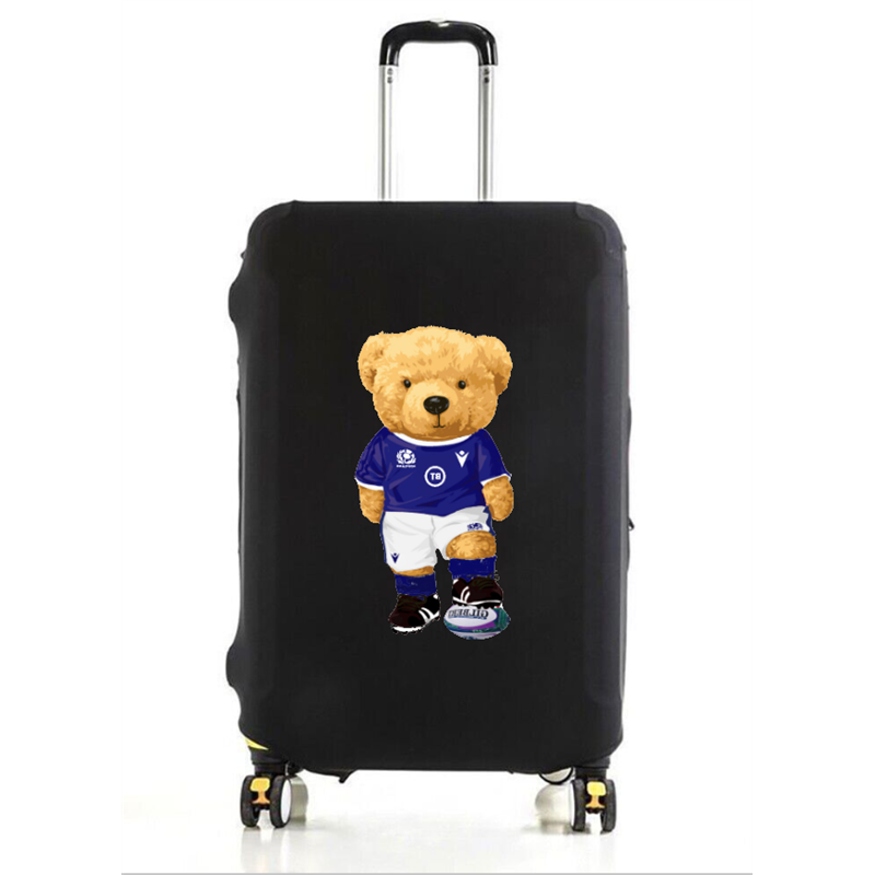 Suit Case Cover - Scottish Rugby Bear