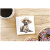 Ceramic Tile Coaster/ Trivet - gd 49