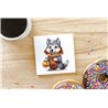 Ceramic Tile Coaster/ Trivet - sh 51
