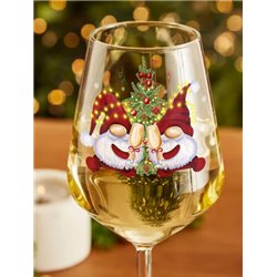 Wine Glass  Christmas Gnomes (1)