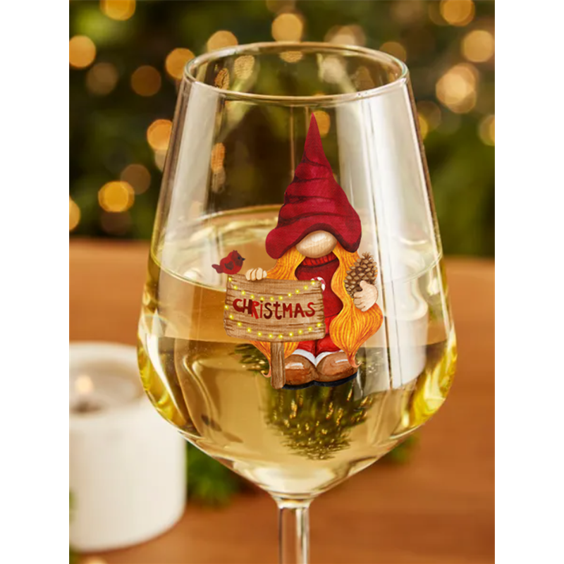 Wine Glass  Christmas Gnomes (3)