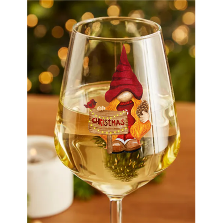 Wine Glass  Christmas Gnomes (3)