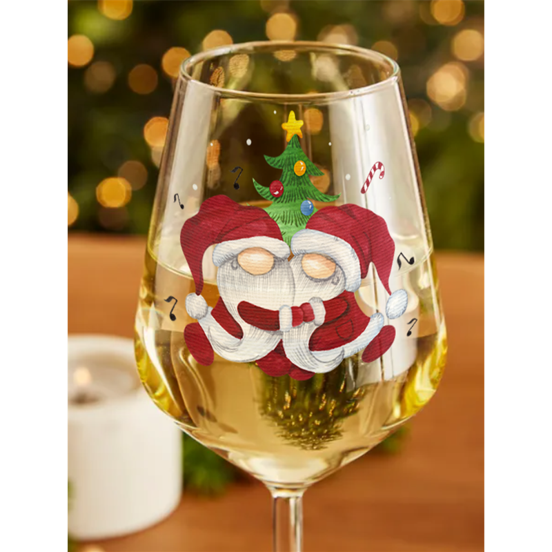 Wine Glass  Christmas Gnomes (4)