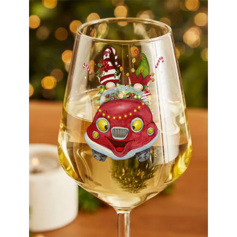 Wine Glass  Christmas Gnomes (5)