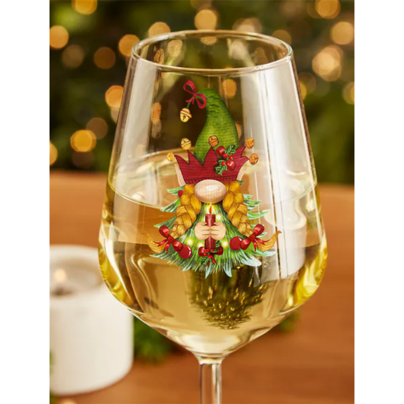 Wine Glass  Christmas Gnomes (6)
