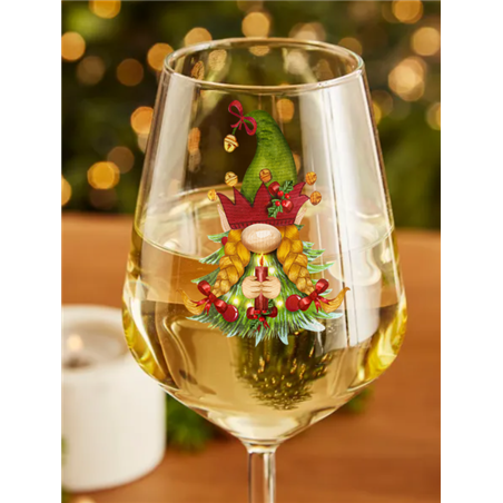 Wine Glass  Christmas Gnomes (6)