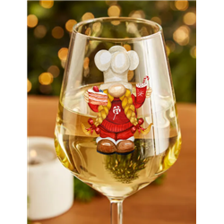 Wine Glass  Christmas Gnomes (10)