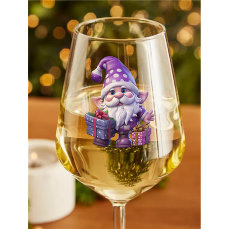 Wine Glass  Christmas Gnomes (12)