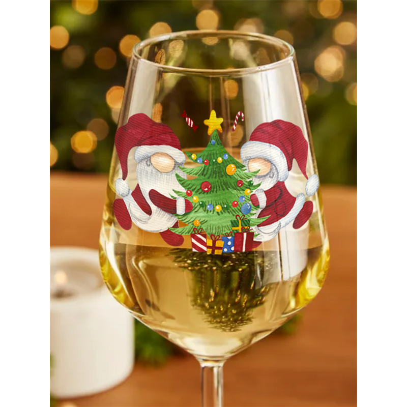 Wine Glass  Christmas Gnomes (13)