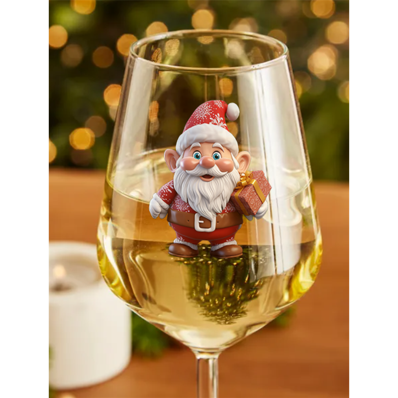 Wine Glass  Christmas Gnomes (15)