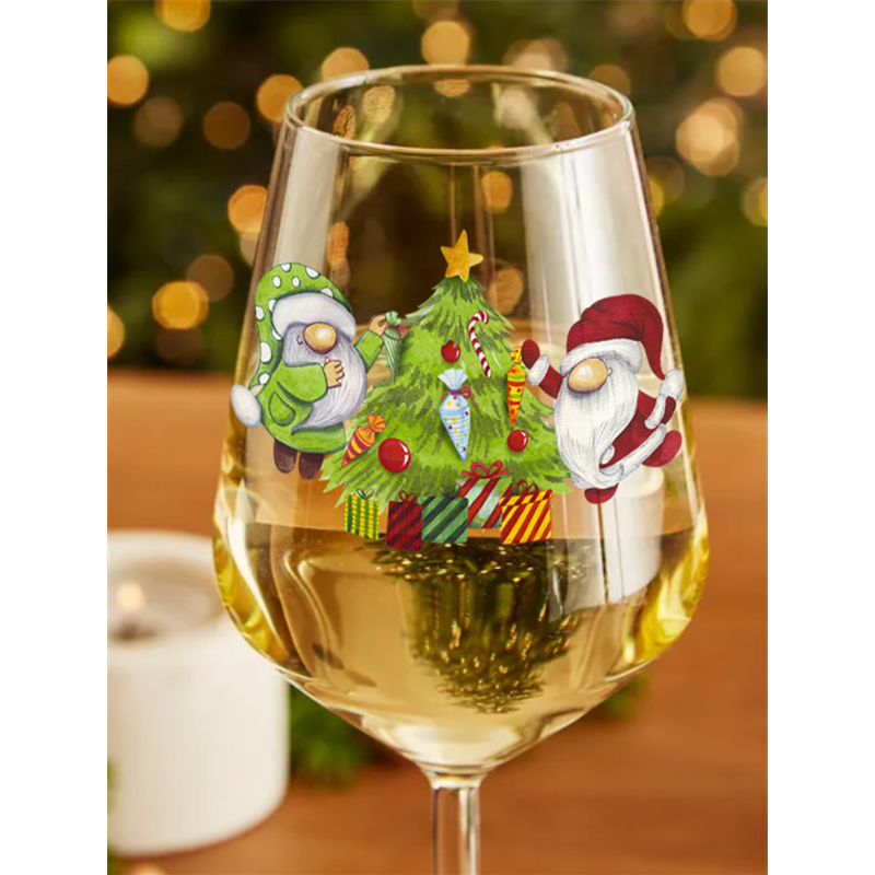 Wine Glass  Christmas Gnomes (19)