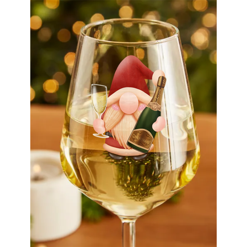 Wine Glass  Christmas Gnomes (25)