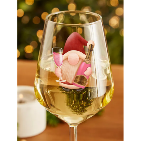 Wine Glass  Christmas Gnomes (28)