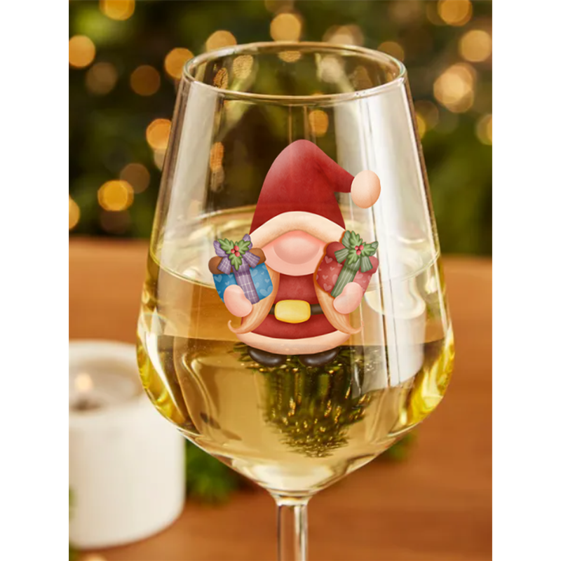 Wine Glass  Christmas Gnomes (29)