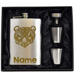 8 oz Hip Flask Gift Set 