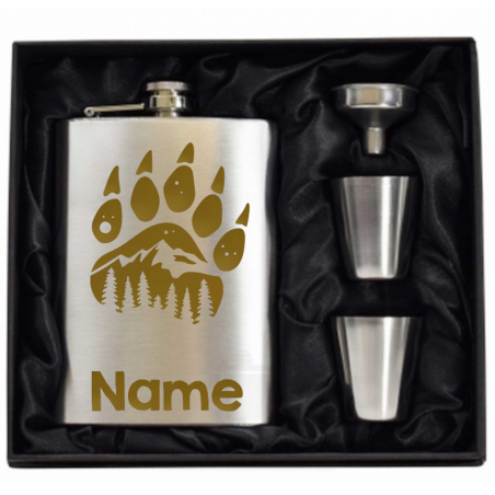 8 oz Hip Flask Gift Set 