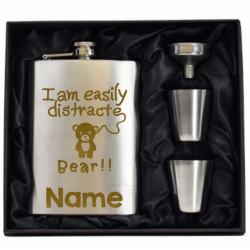 8 oz Hip Flask Gift Set 