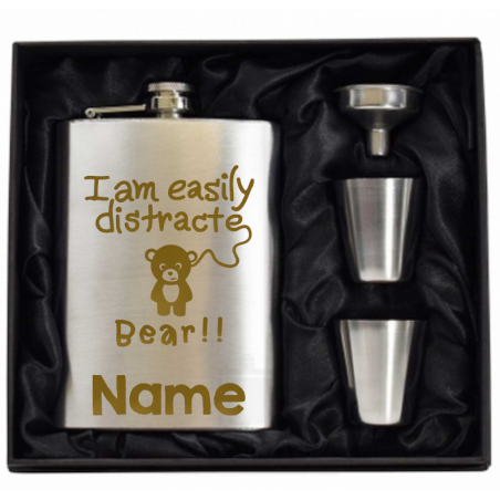 8 oz Hip Flask Gift Set 