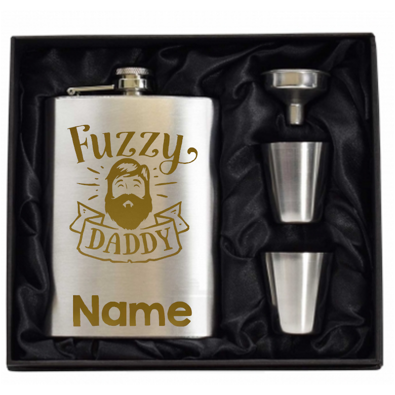 8 oz Hip Flask Gift Set 