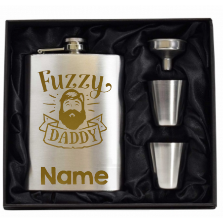 8 oz Hip Flask Gift Set 