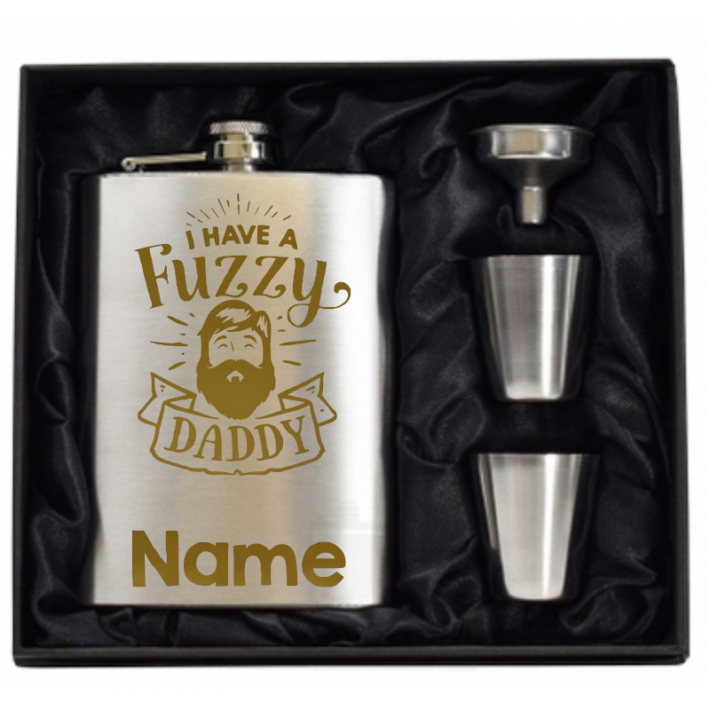 8 oz Hip Flask Gift Set 