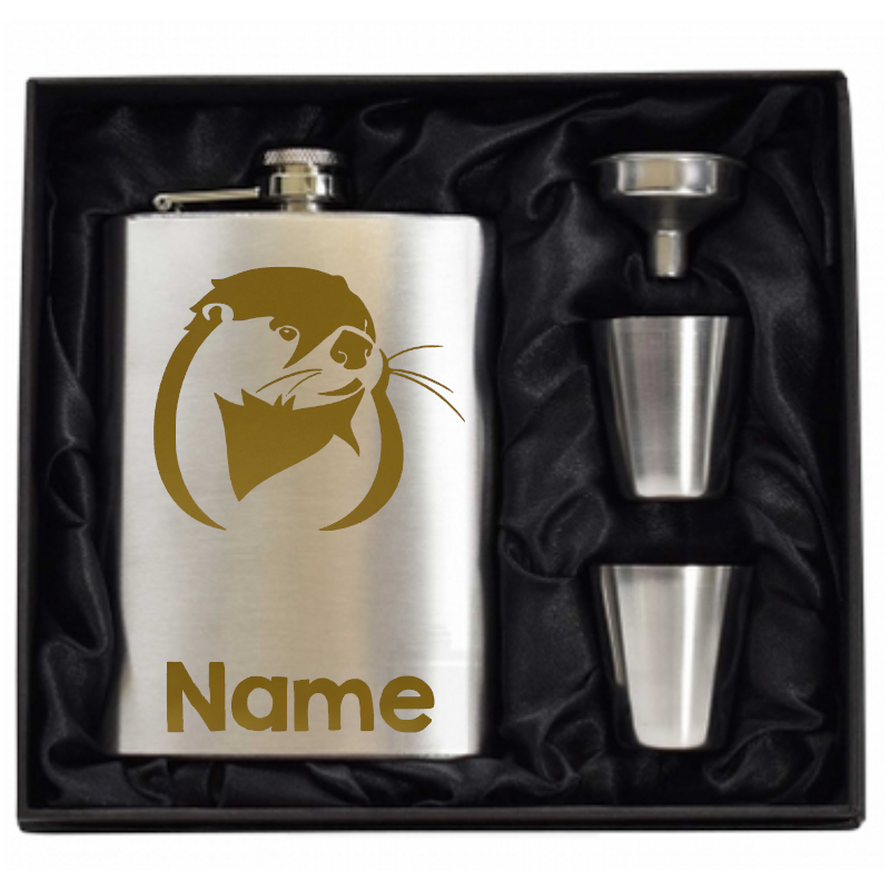8 oz Hip Flask Gift Set 