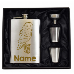 8 oz Hip Flask Gift Set 
