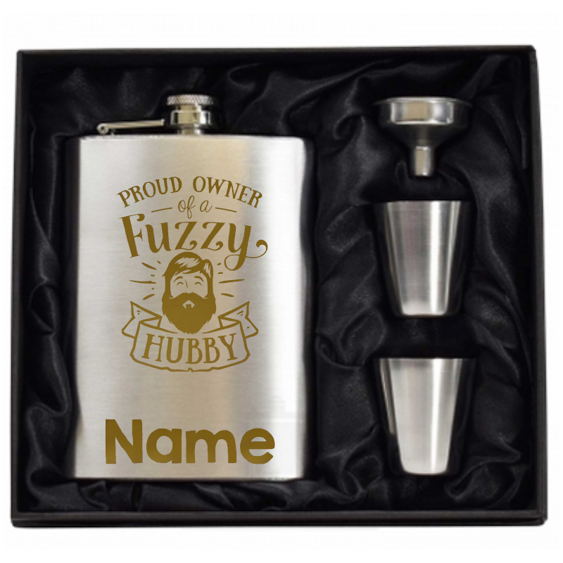 8 oz Hip Flask Gift Set 